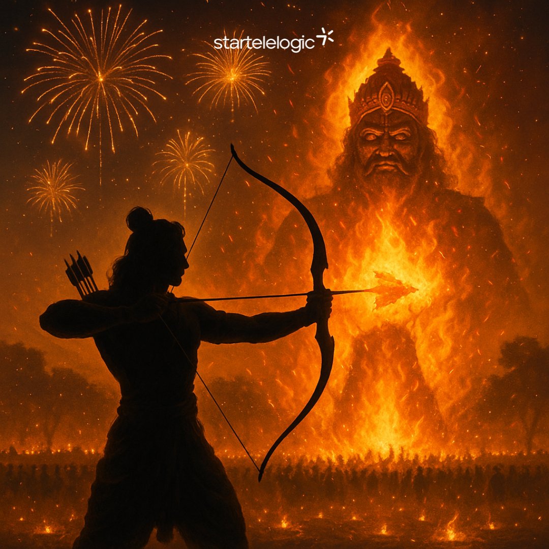 StarTeleLogic's tweet image. On this Dussehra, let’s celebrate the victory of truth over lies, light over darkness, and good over evil. May Lord Rama’s courage inspire us to walk the path of righteousness. startelelogic wishes you a joyous and prosperous Dussehra!

#startelelogic #HappyDussehra