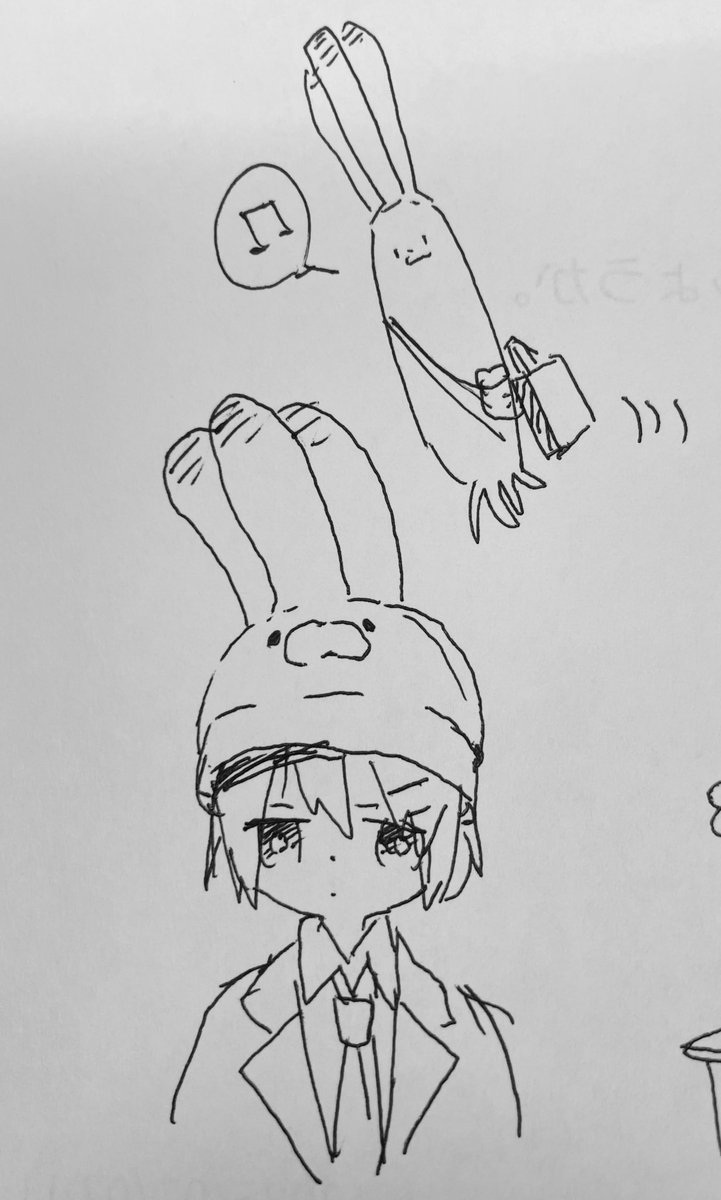 gumasaba's tweet image. オヌーさんの4つみみ帽子すごいかわいい