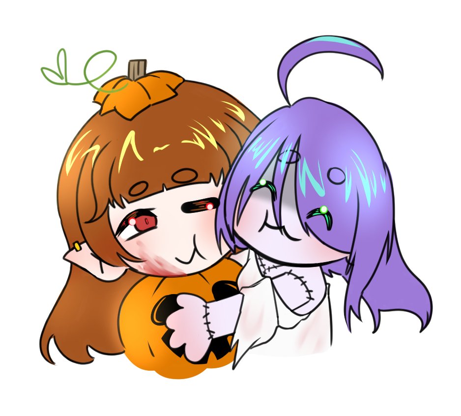 Agora q fizemos ambos os debuts, temos a dupla de pixels de hallowenen!