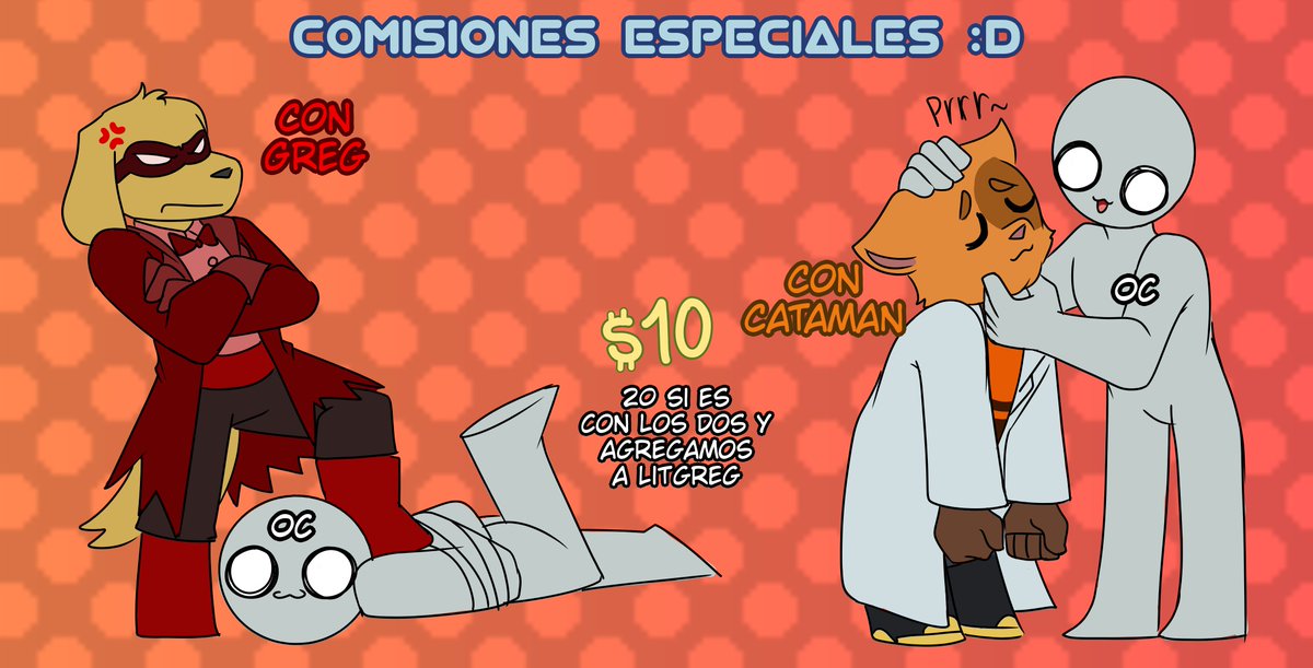 🎃🎉COMISIONES ESPECIALES DE HALLOWEN! 🎉🎃

Sera en este estilo sencillo y dependiendo de quien elijas varia las rayas, No necesariamente tiene que ser un Oc, también puede ser personajes de un fandom o serie animada :D

Y en diferentes poses, claro ✨