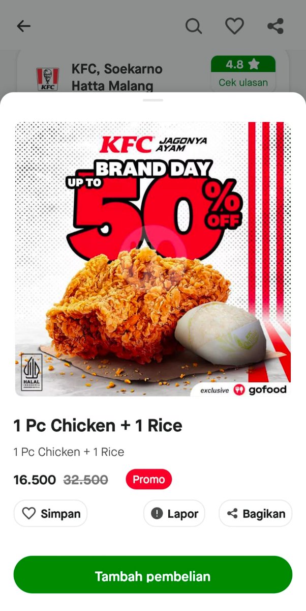 Sangkaring's tweet photo. @gofoodindonesia wkwk harga segini sih wajib checkout.. Otomatis kenyang banget pake GoFood https://t.co/SOGgA6ogK1