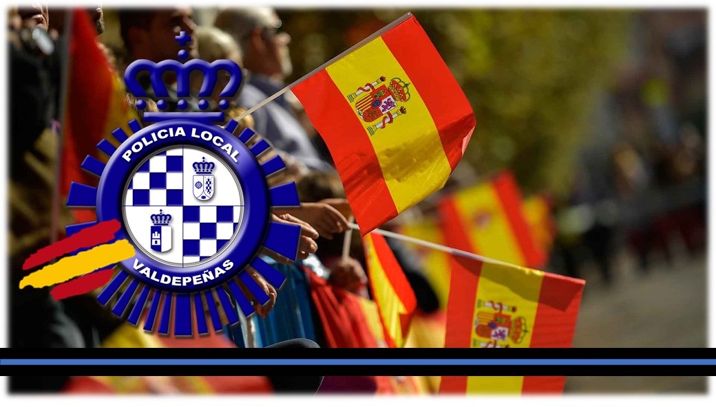 ¡Feliz Día de la Hispanidad!

#EstaryServir
#ValdepeñasSegura
#ValdepeñasInformada
#PoliciaLocalValdepeñas
#CPL227 #TuPolicia #112 #092 #926348111
#SeguridadVial
#SeguridadCiudadana
#ColaboracionCiudadana