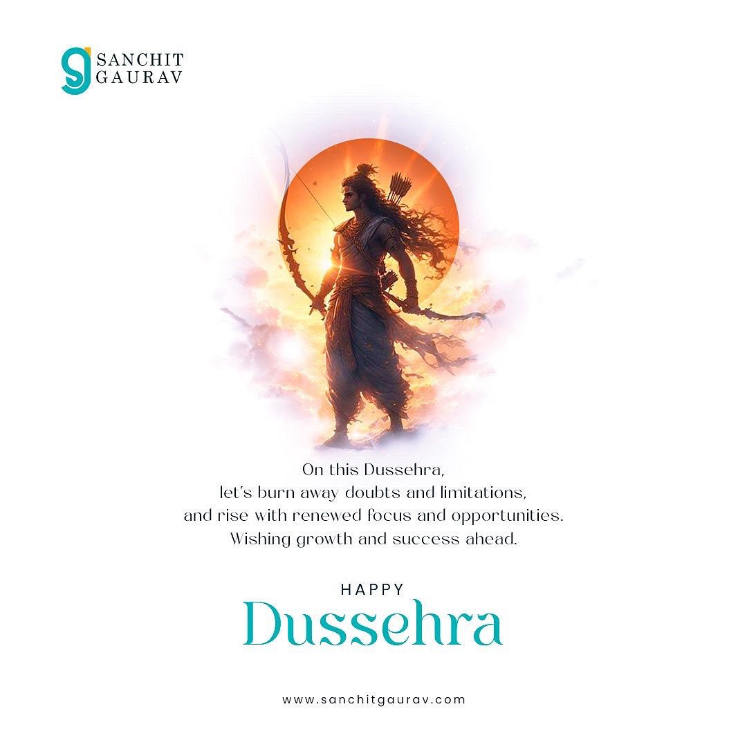Wishing everyone a victorious and joyous Dussehra! May the triumph of good over evil inspire positivity, happiness, and new beginnings in all our lives. 

#Dussehra #HappyDussehra #Navratri #Festival #Durgapuja #India  #IndianFestival #Celebration #Love #DussehraSpecial #Festive