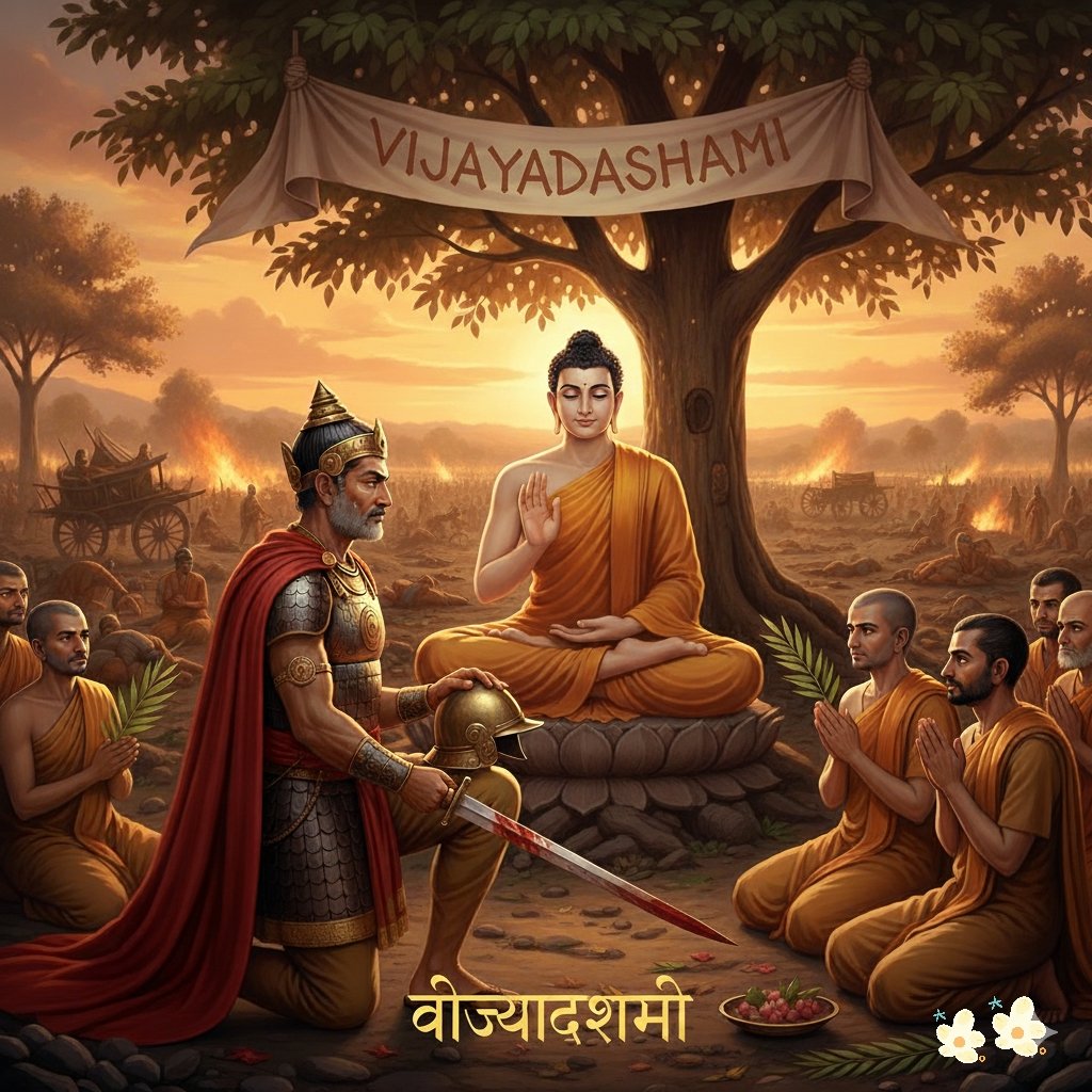 BMAParty's tweet photo. क्या आप जानते है ?
कलिंग के युद्ध के 10 दिन बाद जब सम्राट अशोक ने भारतीय धर्म "बौद्ध धर्म" का स्वीकार किया। 
उसे ही मुलनिवासी इतिहास में "विजयादशमी" कहा गया। https://t.co/udGxaMIYlo