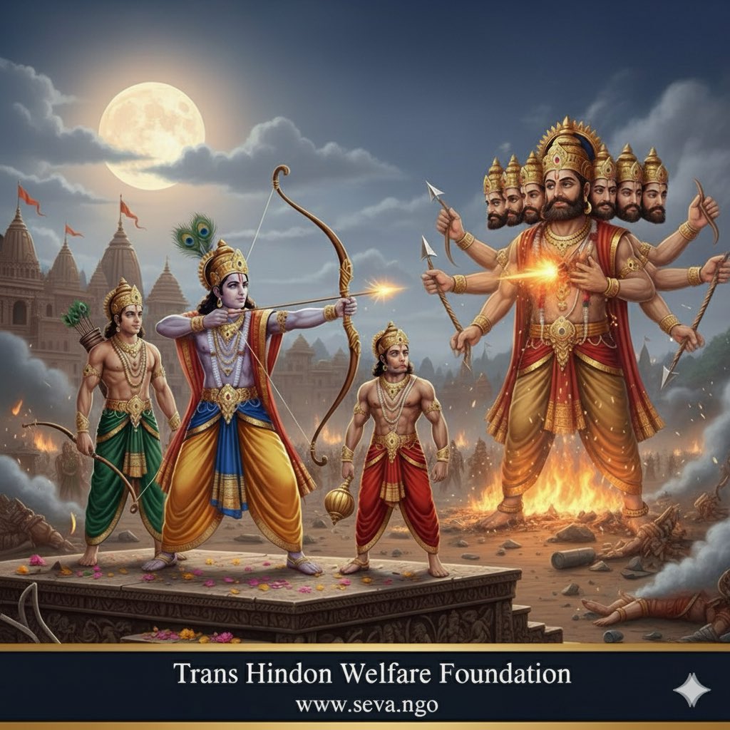 thwfngo's tweet photo. विजयादशमी की हार्दिक शुभकामनाएँ! 🏹✨
यह पावन पर्व आपके जीवन में सुख, शांति, और समृद्धि लाए। बुराई पर अच्छाई की विजय का यह त्योहार हमें हमेशा धर्म के मार्ग पर चलने की प्रेरणा देता है।

#HappyDussehra #Vijayadashami #FestivalOfVictory #GoodOverEvil #transhindonwwelfarefoundation https://t.co/9710yg9vpY