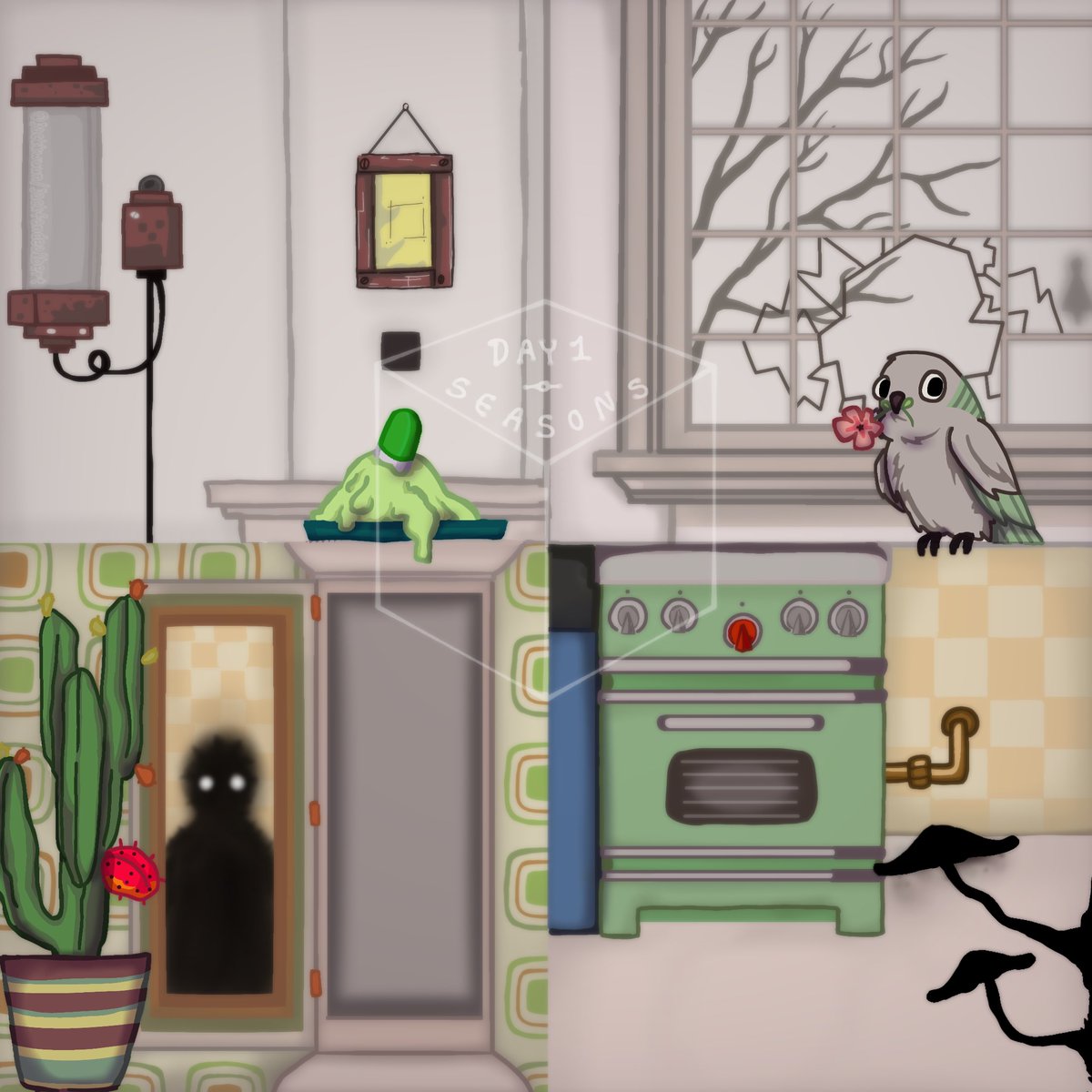 another year, another laketober, day 1: seasons! #rustylake #Laketober2025 #laketober #rustylakefanart