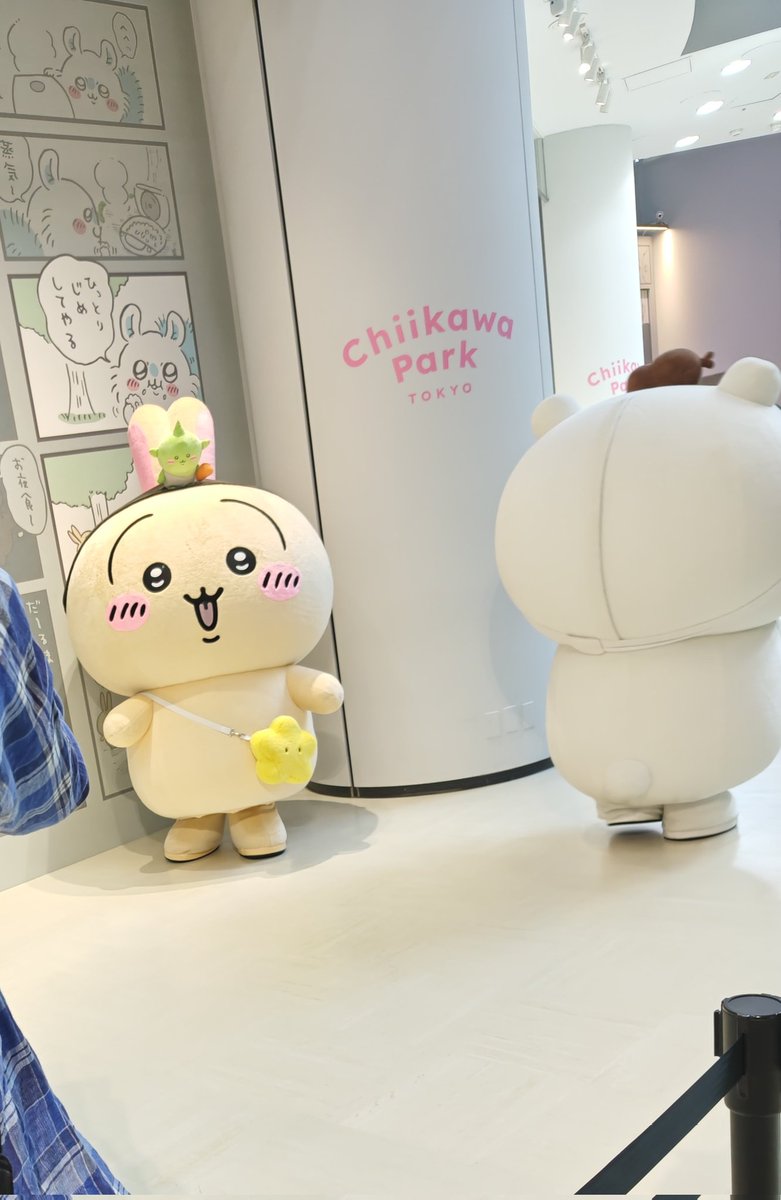 うさぎに会えたー！！
並んでる時にモモンガが帰ってちいかわになったからうさぎも帰るかとヒヤヒヤ…