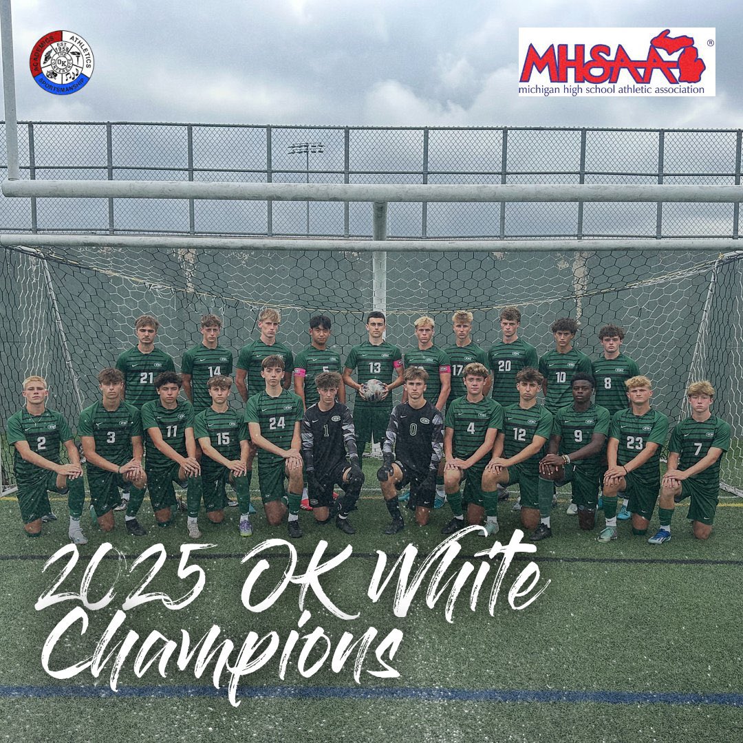 FHCMensSoccer's tweet photo. With tonight’s tie, your Rangers are OK WHITE CHAMPIONS!! Hard fought battle with the Pioneers. The goal was scored by Jake Bachert (assist by Colton Comiskey). Tonight’s Man of the Match is Ethan Moon for his stellar defense on the backline! WAY TO GO BOYS!! #RangerPride https://t.co/inFMwh32lW