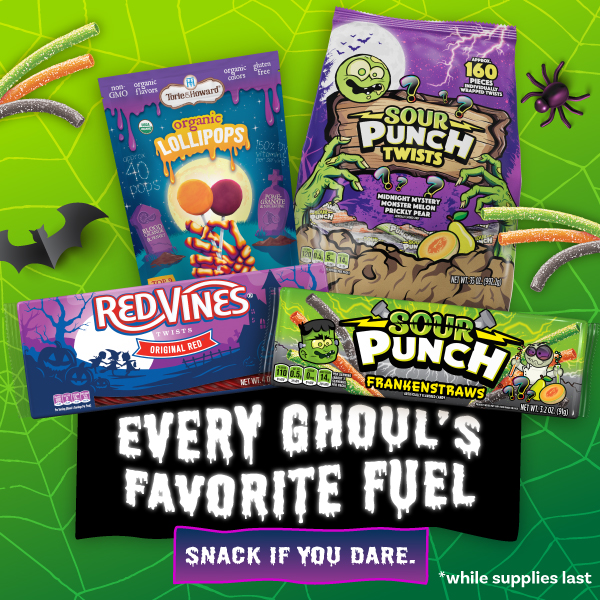 Time to get Halloween candy! Treat yourself and trick-or-treaters—don't wait, grab yours before the big night!  bit.ly/4cRNQBP

#RedVines #PeaceLoveAndVines #HalloweenCandy