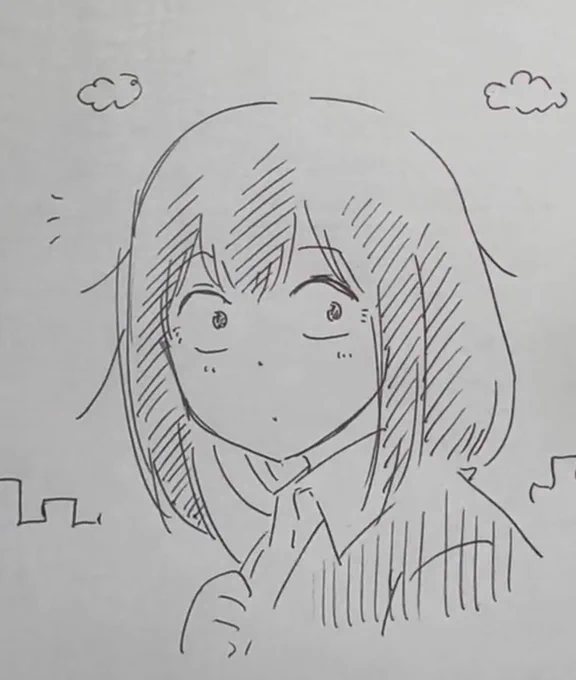 猫ちゃんを見かけたときの暗森さんの顔 