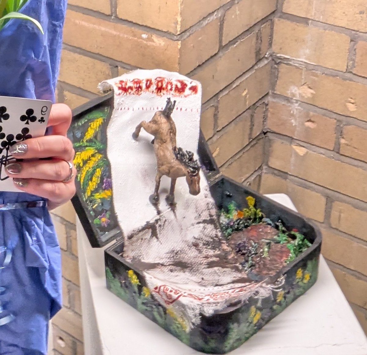 Idk how much I can realistically share but tldr your absent artist has his first time in an exhibition show

So
Nails 
(I'm my own nail artist)