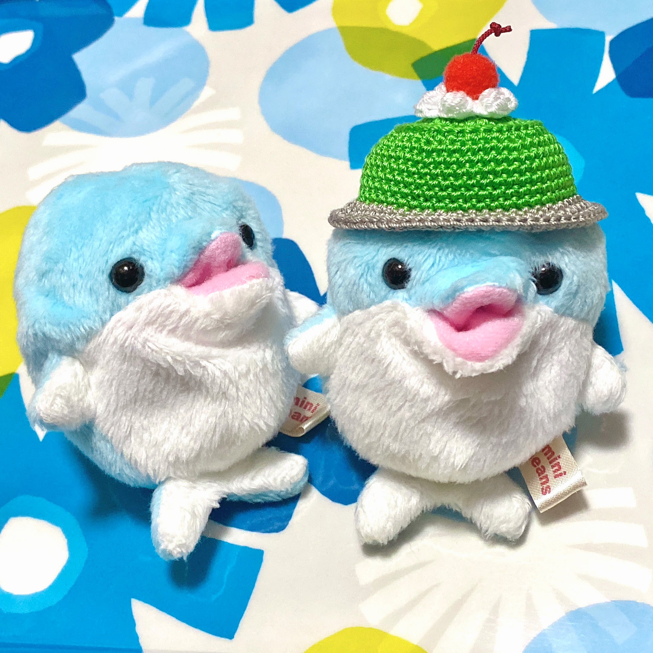 ご希望の際2700円に変更：イルカとサトちゃん＆サトコちゃんウォッシュタオル2枚 ご希望の際2700円に変更：イルカとサトちゃん＆サトコちゃん