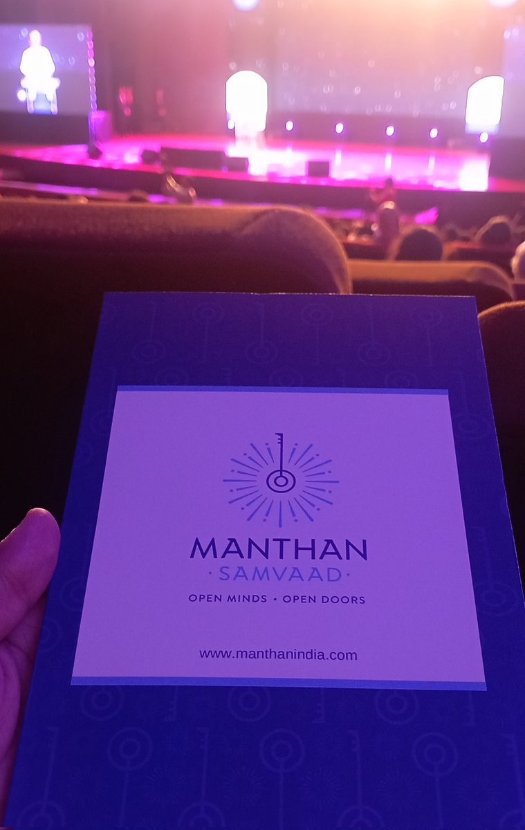 Attending #ManthanSamvaad,
 a great platform that promotes Open Minds, Open Doors by <a href="/Manthan_India/">Manthan</a>
#gandhijayanti2025