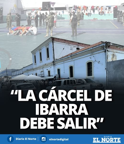 elnorteadiario's tweet photo. #Atención | El Alcalde de #Ibarra señaló que el Centro de Privación de la Libertad Imbabura deberá salir de la ciudad. Ofreció buscar un predio de 10 hectáreas para una nueva cárcel. Detalles: https://t.co/sA858jXVDr
#cárcel #AlvaroCastillo https://t.co/1GvstK49IL