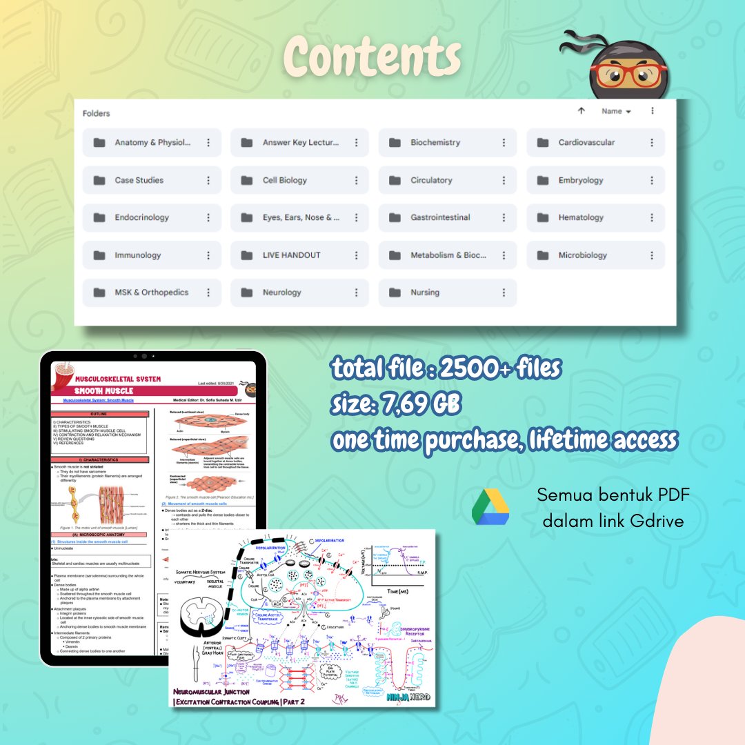 mediscus_cpr's tweet photo. Ready Notes Ninja Nerd cuma 65rb aja dapet 2500+ notes dan ilustrasi termasuk handout. bayar mudah pake QRIS aja.
cus DM/WA: +62 852-5815-3928
#zonauang #anakfk #baseanakfk #ukmppd  #kedokteran #koas #dokter #ninjanerd #catatankedokteran #drivekedokteran #mabafk #mabakedokteran https://t.co/uwiBielL1S