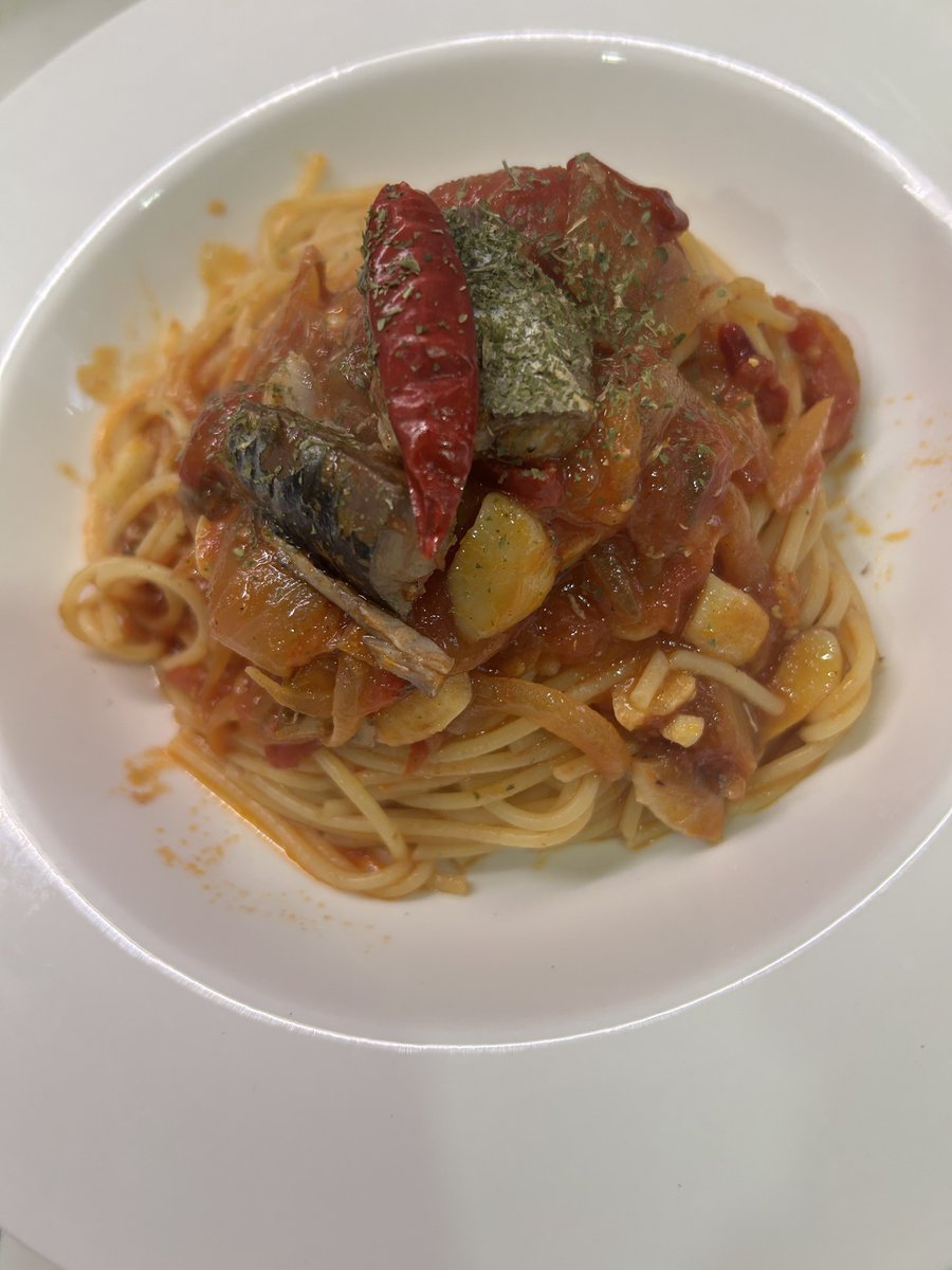 鯖使ったアラビアータ