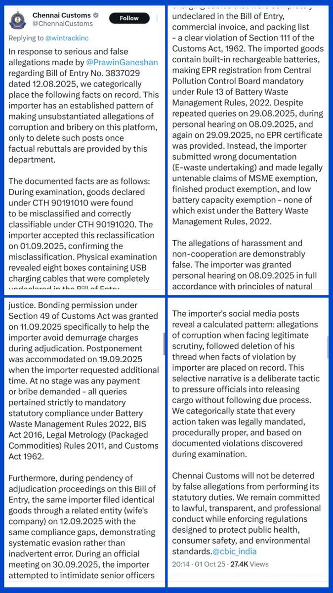 <a href="/ShashiTharoor/">Shashi Tharoor</a> Dr. Tharoor, the authorities have properly shot down the fake narrative of this habitual offender. Please don't jump to conclusions without knowing the facts.

If you push such propaganda, you'll be equally as guilty as Mr. Prawin!