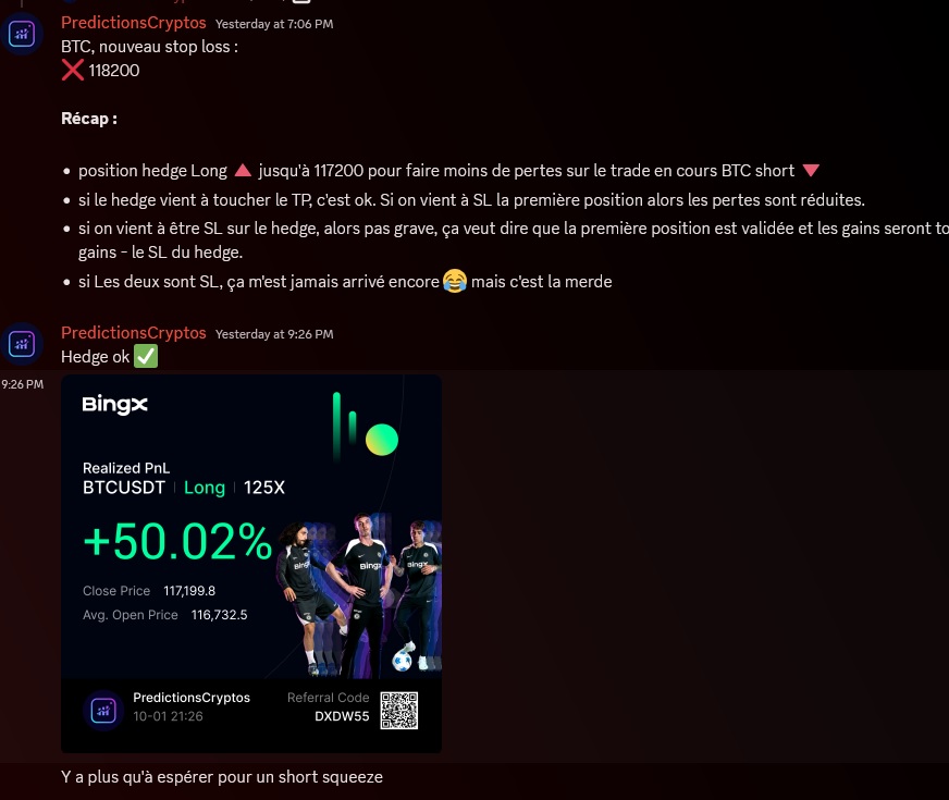 CryptosPredict's tweet image. Trade terminé ✅

Retrouvez toutes mes prévisions en hourly et daily sur mon compte Discord, sur X et mes vidéos YouTube 🎞️🎥

#trading #futurestrading #bitcoin #ethereum #trader #investissement #cryptotrading #btc #eth #tradingstrategy #technicalanalysis #tradingview #daytrading…