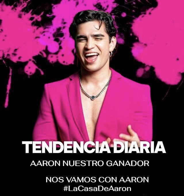 lexila888's tweet image. SIGAMOS CON LA TENDENCIA ‼️

AARON NUESTRO GANADOR 
NOS VAMOS CON AARÓN 
#AaronMercury #LaCasaDeAaron #NosVamosConAaron
