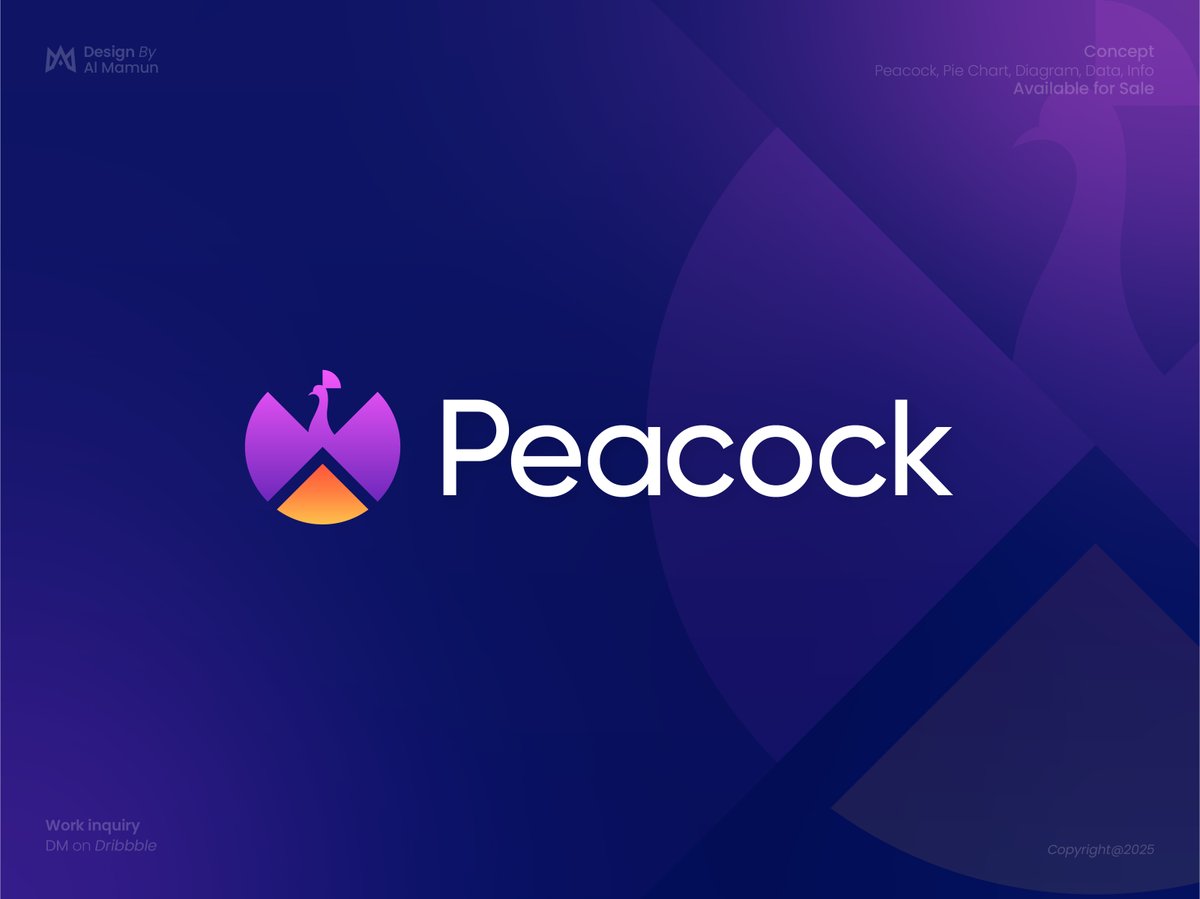 designishkul's tweet image. What do you think about this Logo?

I’m currently available for new projects—
Book yours Now!

#Peacock #Piechart #data #Graph #Diagram #branding #LogoDesign