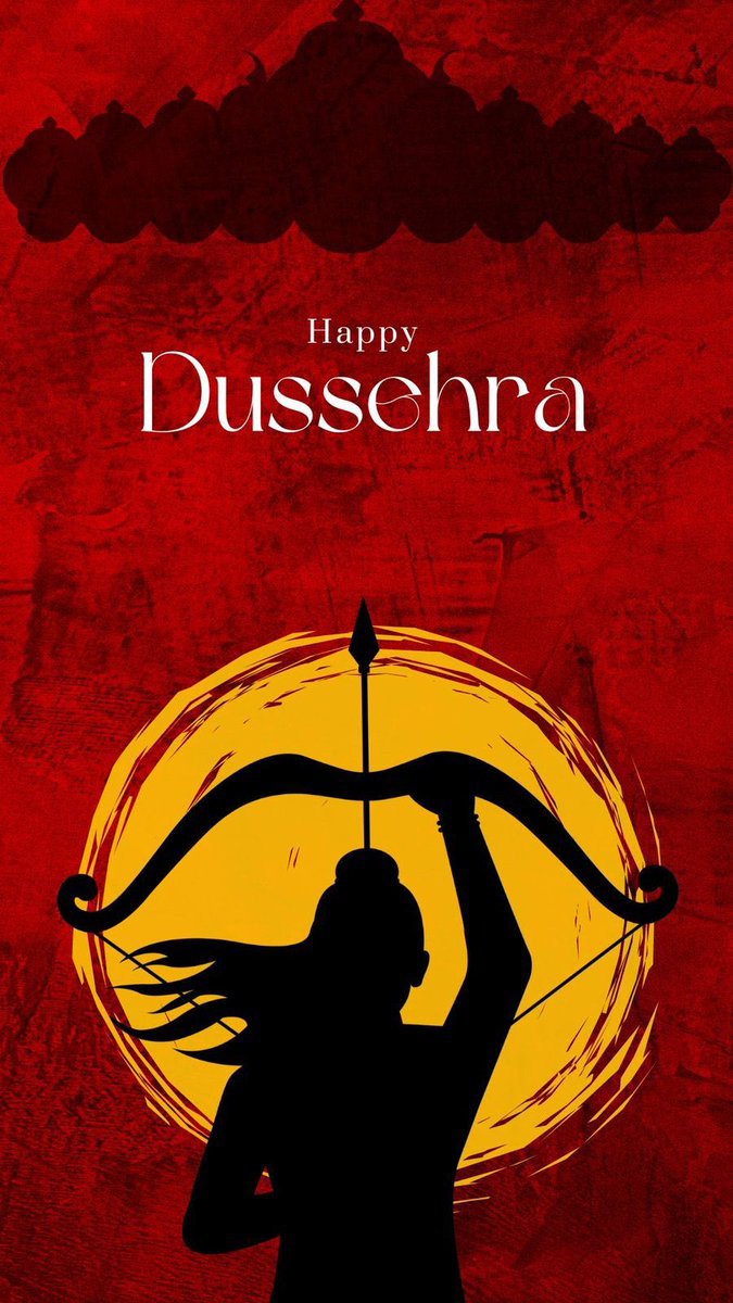 On this auspicious day, let’s remember: evil may look powerful, but it never lasts. Goodness &amp; Truth always finds its way back. 💫
#HappyDussehra 🏹🏹