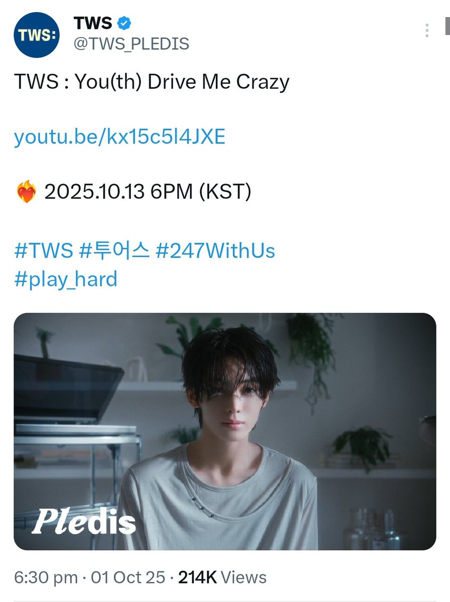 Skyblue007haru's tweet photo. ๐1.10.25
Starting the new month with a strong mindset. Good days ahead to all #studybuddies and #TWS_sai and let's have another wonderful monthโจ๐ https://t.co/iSnArR4Twx
