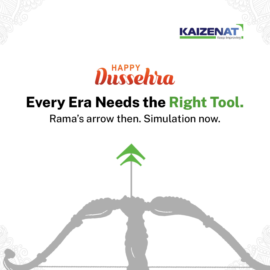 KaizenatTech's tweet photo. 𝗗𝘂𝘀𝘀𝗲𝗵𝗿𝗮 𝗶𝘀 𝗮 𝗿𝗲𝗺𝗶𝗻𝗱𝗲𝗿 𝘁𝗵𝗮𝘁 𝘁𝗵𝗲 𝗿𝗶𝗴𝗵𝘁 𝘁𝗼𝗼𝗹 𝘄𝗶𝗻𝘀 𝗲𝘃𝗲𝗿𝘆 𝗯𝗮𝘁𝘁𝗹𝗲.
Rama had his arrow. Today, engineers have Simulation — to predict, prevent, and perfect outcomes.

#HappyDussehra #Dussehra2025 #Kaizenat #Ansys #KeepImproving https://t.co/0tZdttoWwF