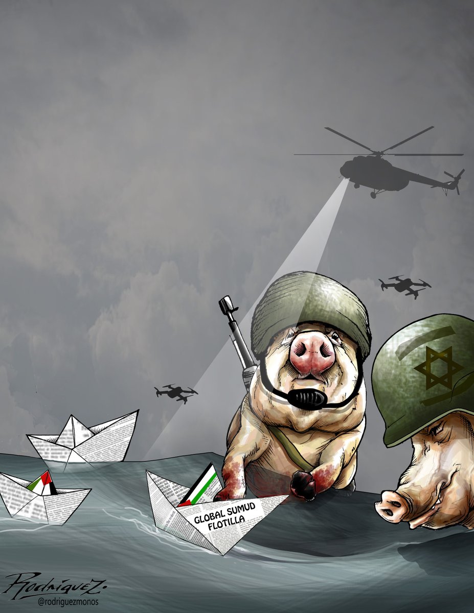 Antonio Rodríguez (@rodriguezmonos) on Twitter photo "Crónica de un asalto criminal anunciado"
#GlobalSumudFlotilla <a href="/GlobalSumudF/">Global Sumud Flotilla Commentary</a> <a href="/GMTGMexico/">Global Movement to Gaza México</a> <a href="/Claudiashein/">Claudia Sheinbaum Pardo</a> <a href="/SRE_mx/">Relaciones Exteriores</a> <a href="/GobiernoMX/">Gobierno de México</a> <a href="/eledesmaa/">Ernesto Ledesma A</a> #GustavoPetro #FlotillaForGaza #Gaza #FlotillaForGaza #FreeGaza "Crónica de un asalto criminal anunciado"
#GlobalSumudFlotilla <a href="/GlobalSumudF/">Global Sumud Flotilla Commentary</a> <a href="/GMTGMexico/">Global Movement to Gaza México</a> <a href="/Claudiashein/">Claudia Sheinbaum Pardo</a> <a href="/SRE_mx/">Relaciones Exteriores</a> <a href="/GobiernoMX/">Gobierno de México</a> <a href="/eledesmaa/">Ernesto Ledesma A</a> #GustavoPetro #FlotillaForGaza #Gaza #FlotillaForGaza #FreeGaza