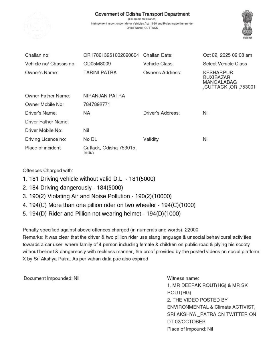 RTO CUTTACK tweet media