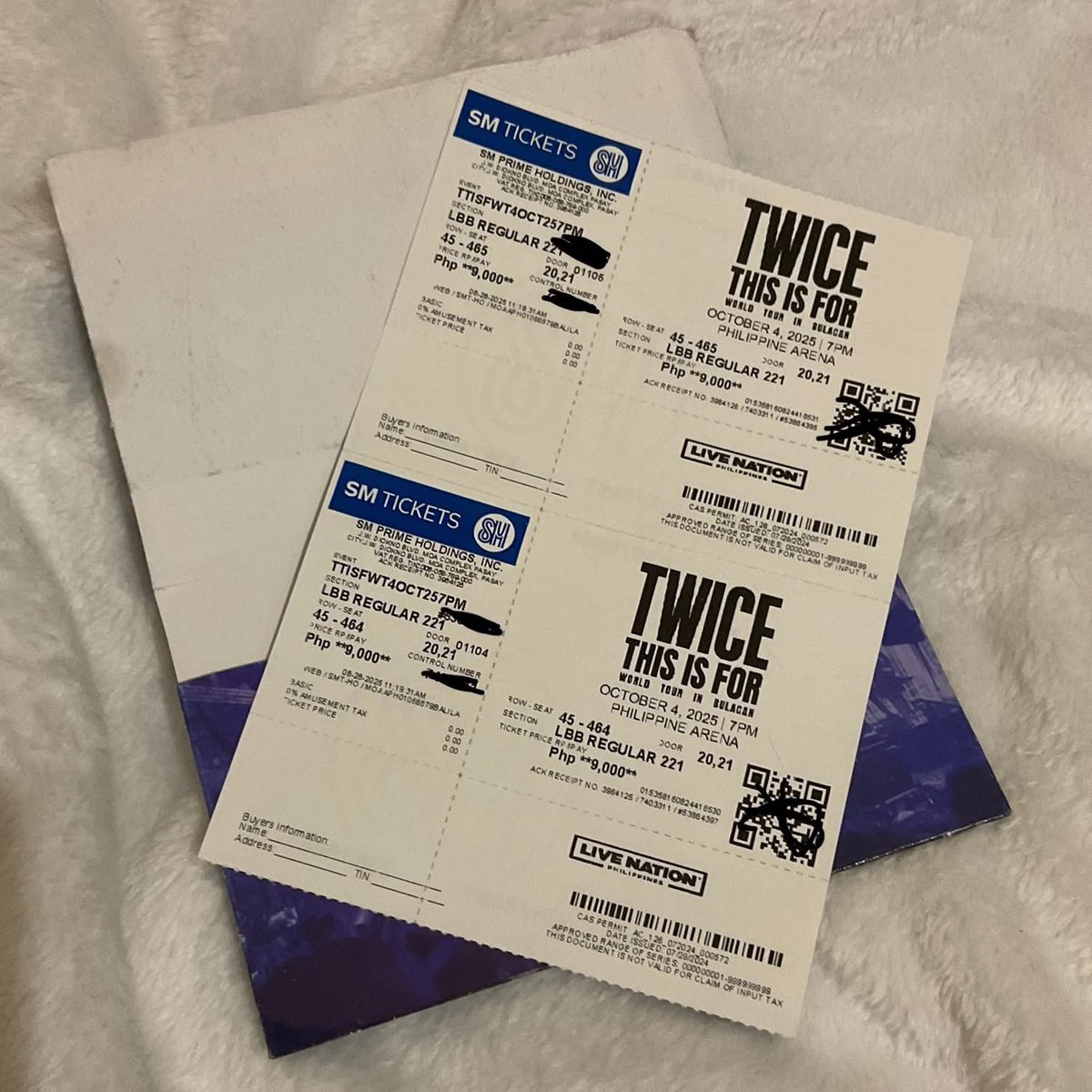 jade_bhu's tweet photo. WTS LFB PH
TWICE This is for Bulacan 

2 LBB REGULAR 221

- Below SRP
- Claimed
- Payment and meet up in Ortigas area malls: Podium, Megamall, Robinsons Galleria

RFS: was able to upgrade tickets to VIP (extra ticket na to)

📩 Message me if interested! https://t.co/PUdl544p2S