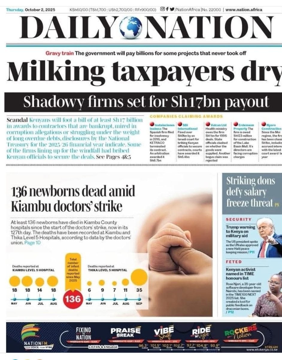 Of all the forms of inequality, injustice in health is the most shocking and inhumane... 
• • •
Quite regrettable: <a href="/KiambuCountyGov/">Kiambu County Kenya.</a> • #Kiambu Doctors' Strike 🥀