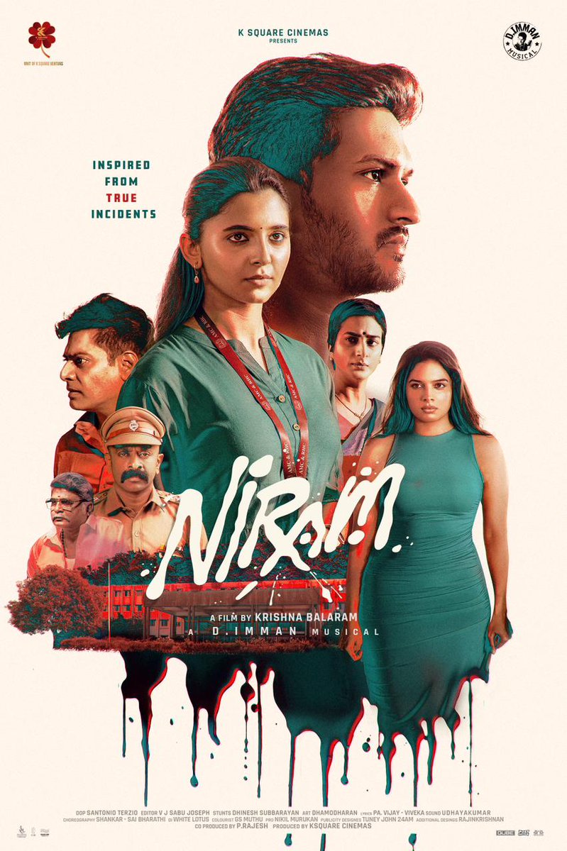 Unveiling the First Look of #Niram ✨  

#நிறம் #NiramFirstLook 

<a href="/ksquqrecinemas1/">K Square Cinemas</a> <a href="/krrishdk51/">krrishna. b</a> <a href="/themugenrao/">Mugen Rao</a> <a href="/PreethiOffl/">Preethi Asrani</a> <a href="/TanyaHope_offl/">Tanya Hope</a> <a href="/Nitinsathyaa/">Nitinsathyaa</a> @surekhavani_ #SureshChakravarthi @SreejithRavi_ #Thirunavukarasu #Gajaraj <a href="/immancomposer/">D.IMMAN</a> #SantanioTerzio <a href="/EditorSabu/">V.J Sabu Joseph</a>