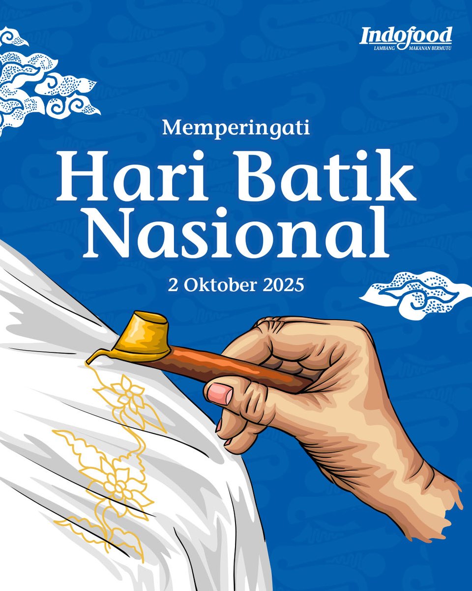 Selamat Hari Batik Nasional 2025!

Batik adalah warisan, identitas dan kebanggaan bangsa yang menyimpan cerita dan filosofi.

Lestarikan batik sebagai simbol persatuan Indonesia dan terus jaga warisan budaya batik agar tetap hidup pada generasi mendatang.

#HariBatikNasional