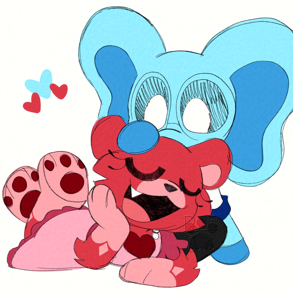 dragon_fox_jun's tweet image. (8/9)
#BobbyBearhug #bubbabubbaphant #RabieBaby #SimonSmoke #dogday #PickyPiggy