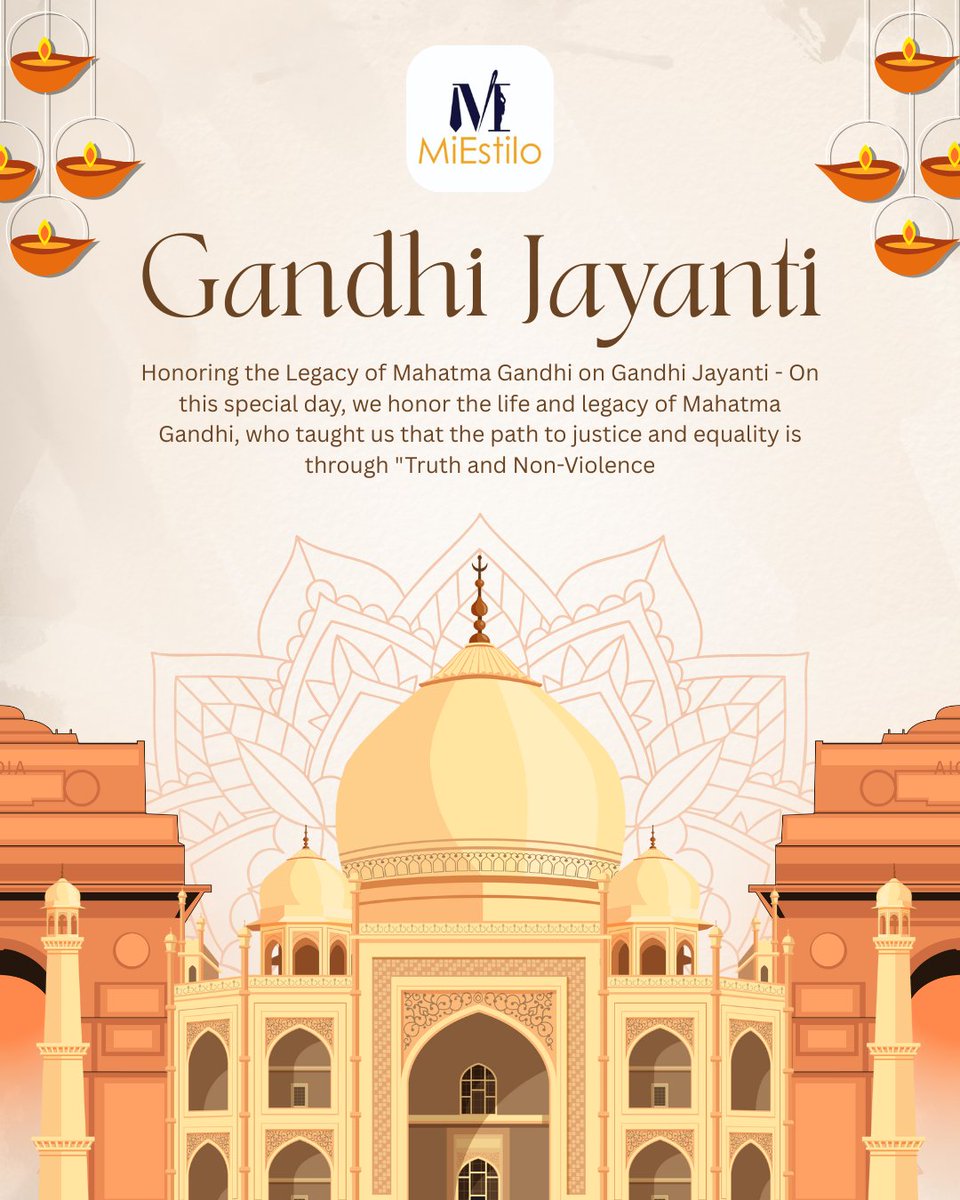 miestilodotin's tweet photo. 🌼 Honoring Mahatma Gandhi on Gandhi Jayanti 🌼
His timeless principles continue to inspire us to build a world rooted in peace, compassion, and fairness. 🌍💙

At MiEstilo, we take this moment to honor his teachings and reflect on the values that guide us every day. 🙏 https://t.co/7hehYnipIJ