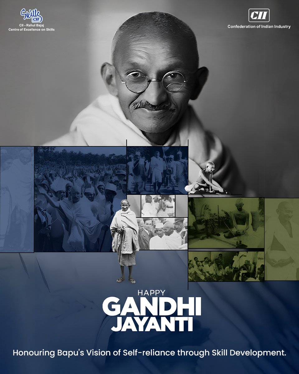 𝐎𝐧 𝐭𝐡𝐢𝐬 𝐆𝐚𝐧𝐝𝐡𝐢 𝐉𝐚𝐲𝐚𝐧𝐭𝐢, our dedication to skill development embodies Gandhiji's principles of dignified work and self-reliance.

#GandhiJayanti #BapuVision #SelfReliance #SkillDevelopment #EmpowerLives #LearnAndGrow #TransformThroughSkills #Empowerment