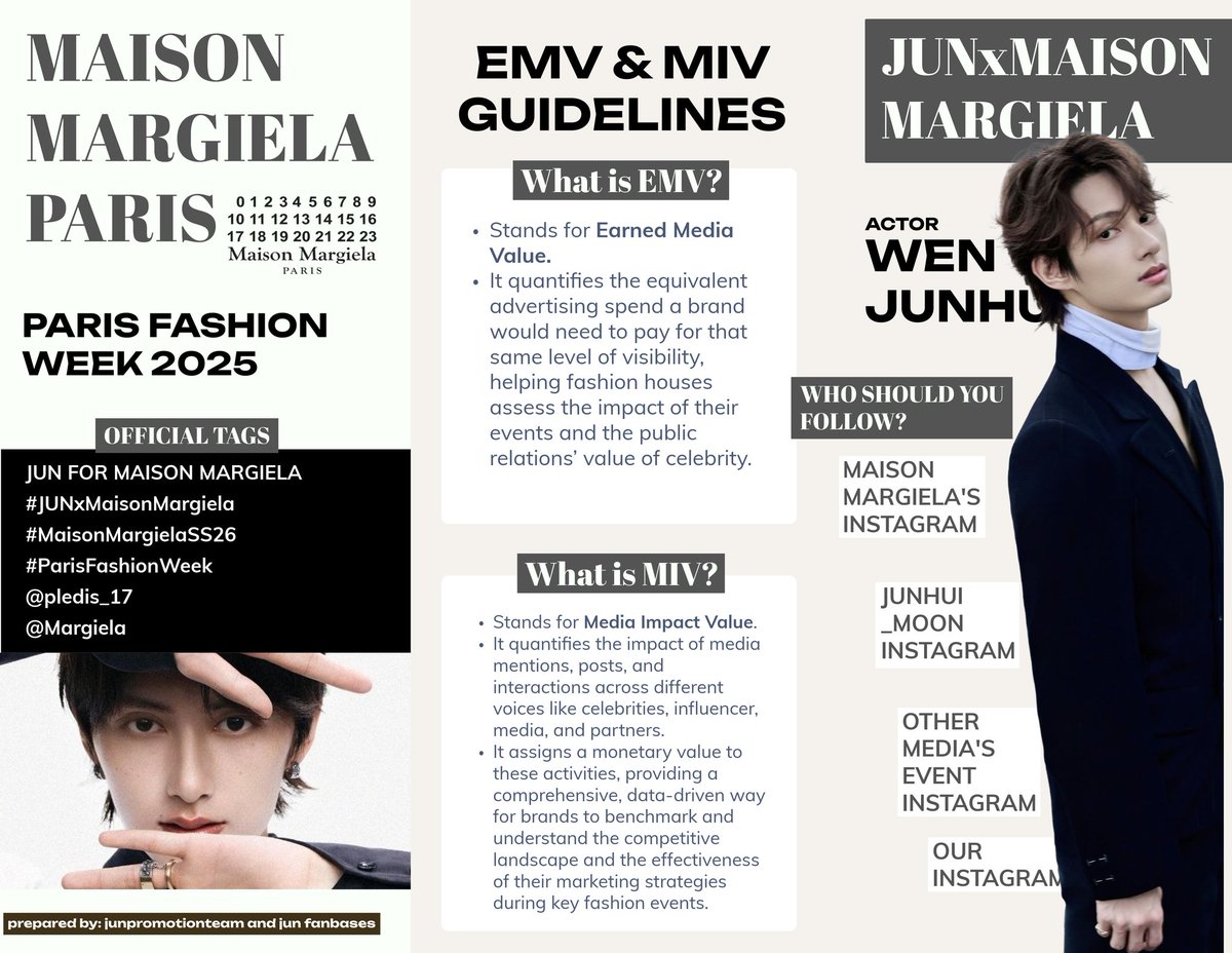 ‼️‼️EMV/MIV GUIDLINES‼️‼️

EMV/MIV rankings are very important for fashion weeks so please make sure to interact and be active on all Platforms especially on Instagram.

Please read the guidline mentioned 👇🏻