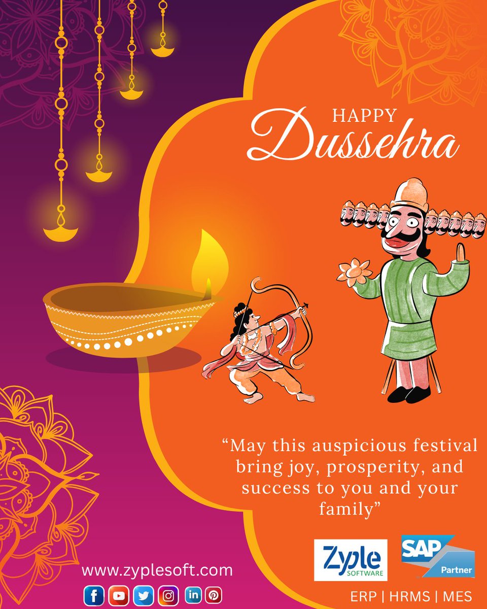 zyplesoftware's tweet image. Wishing You a Joyous and Victorious Dussehra!

Happy Dussehra from all of us at Zyple Software

@zyplesoftware 
#HappyDussehra #Dussehra2025 #ZypleSoftware #FestivalWishes #TriumphOfGood #TechnologyWithPurpose