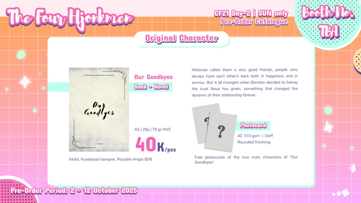 (3/3)
Original Characters and Merchandise 
#CF21 #cf21catalogue #cf21catalog