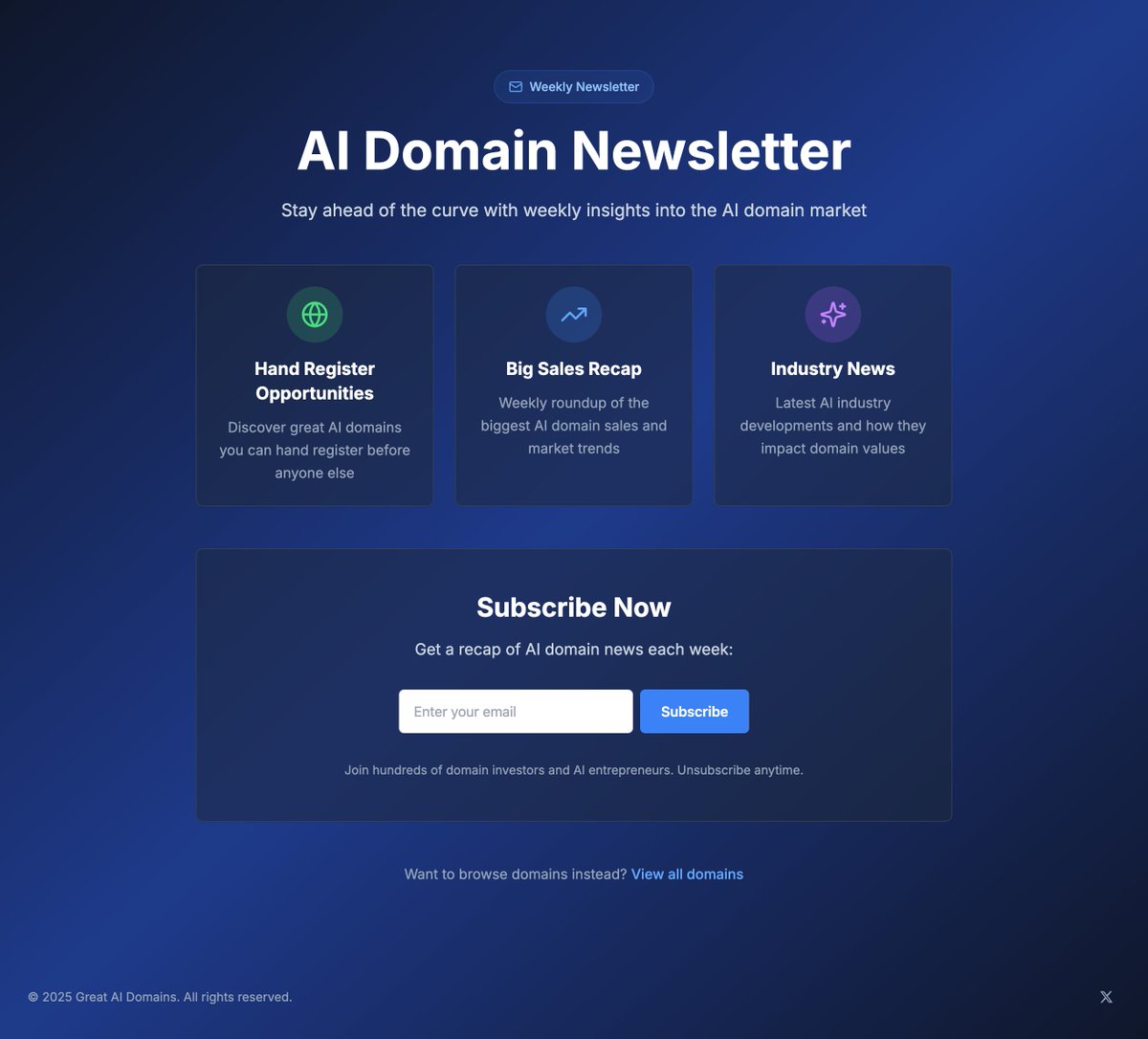 AI Domains tweet media
