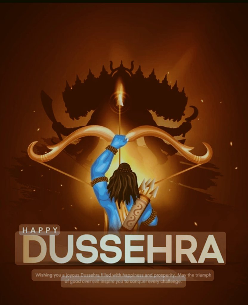 ना बुराई
यूंही मिटेगी
ना ही तेरी लड़ाई
अभी खत्म होगी..

बस अपने अंदर के राम का तरकश भरते रहना
क्योंकि,
जहां मस्तिष्क में ज्ञान है
मन में अच्छे भाव, गहरा विश्वास है
आत्मा में सदैव हर्षोल्लास है
उस देह में नहीं फिर किसी रावण का वास है...

नेहा