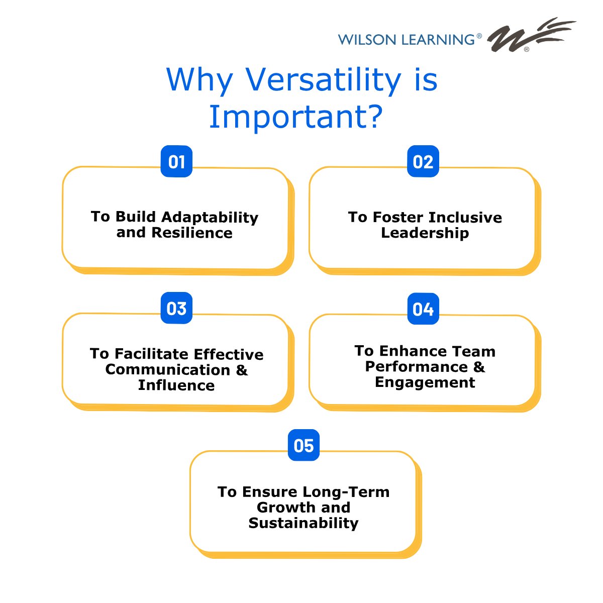 WilsonLearning's tweet image. Versatility is more than just a skill—it’s the edge that allows leaders and teams to thrive in uncertainty, bridge differences, and drive meaningful impact. 
#learning #training #development #salestraining #leadershiptraining #workforcetraining #communicationskills