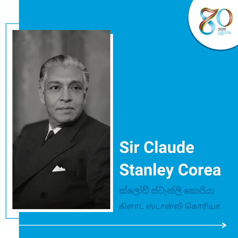UNSriLanka's tweet photo. Remembering Sir Claude Stanley Corea, one of many Sri Lankans who have shaped the @UN.
As Permanent Representative & later President of the Security Council, he championed peace, dialogue & multilateralism—leaving a lasting legacy for the UN system.
#OurUN #අපේUN #எங்கள்UN