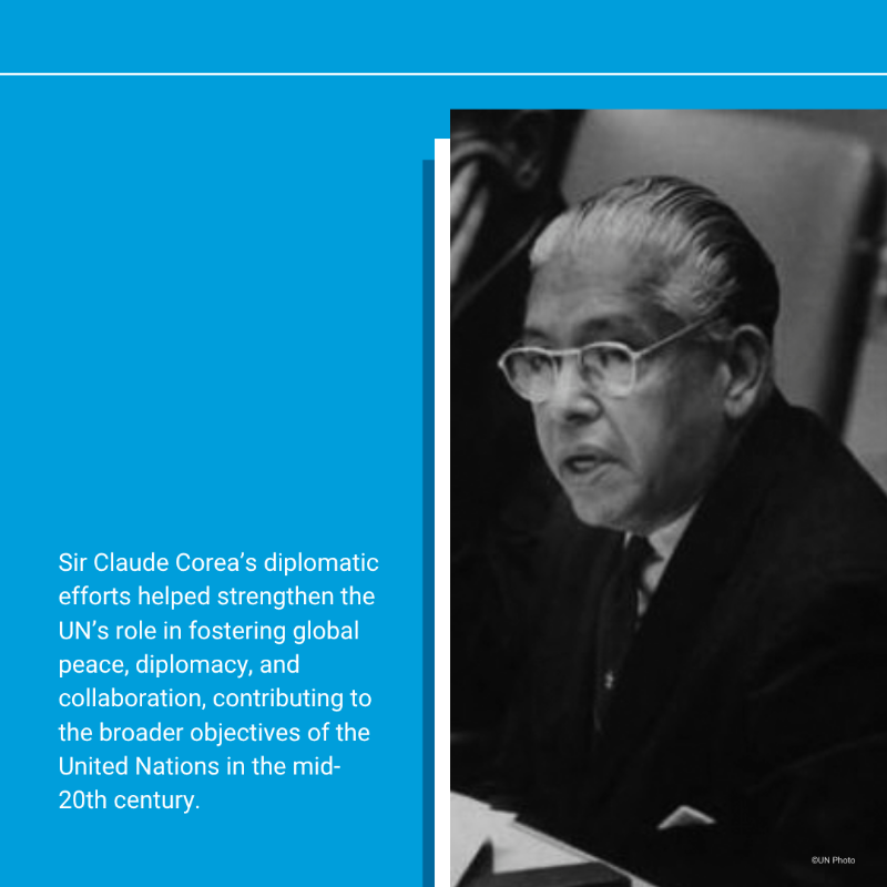 UNSriLanka's tweet photo. Remembering Sir Claude Stanley Corea, one of many Sri Lankans who have shaped the @UN.
As Permanent Representative & later President of the Security Council, he championed peace, dialogue & multilateralism—leaving a lasting legacy for the UN system.
#OurUN #අපේUN #எங்கள்UN