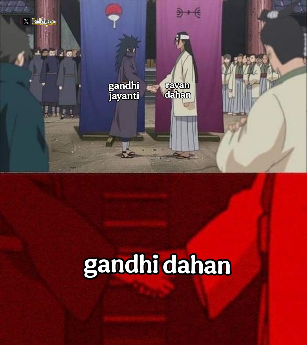 Isdilkakyakru's tweet image. Best Collab 🥲
#happydusshera #GandhiJayanti
