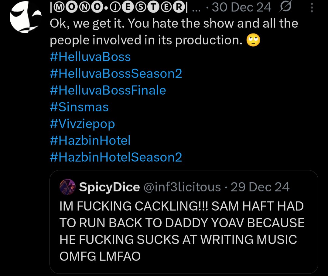 inf3licitous's tweet photo. Naw bitch, if he was actually good I would be talking about how great the music was. He is a joke composer. https://t.co/GEe87P229N