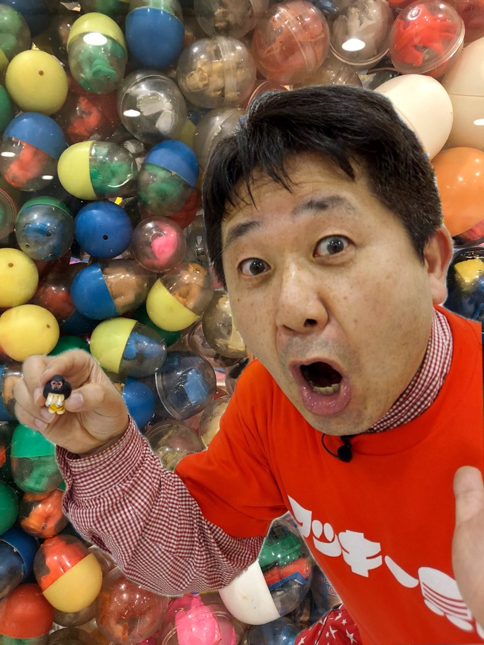 アロワニア　実演風防　囲い　自作　催事　実演販売 ワッキー貝山 10.3IGINARI 4フードフェス新地町8丸山ゴンザレス