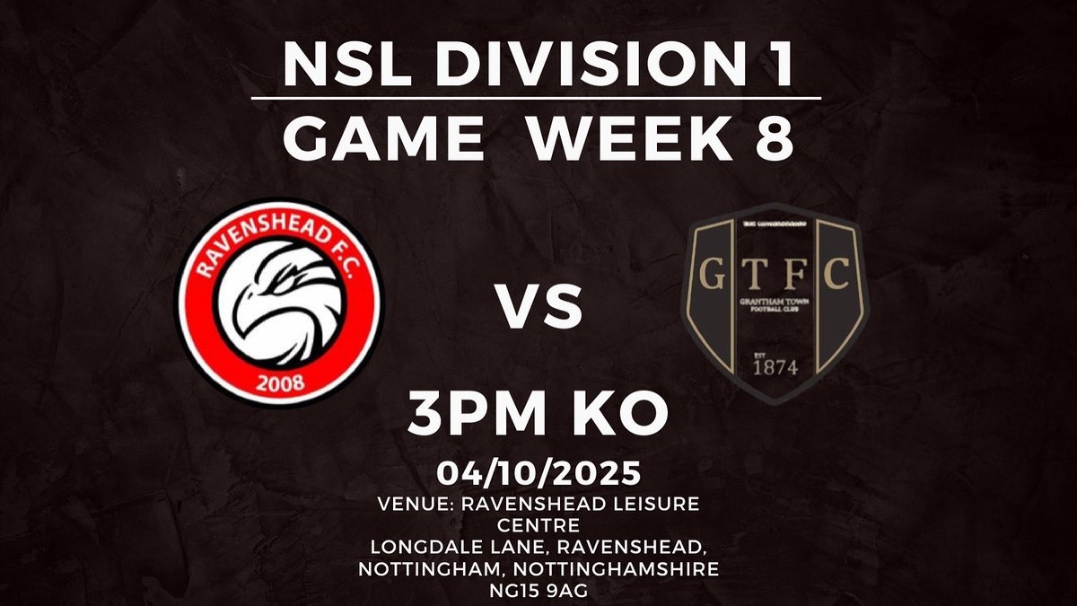 Back in league action Saturday as we host <a href="/GranthamTown/">Grantham Town Youth</a> Reserves!
🔴⚫️