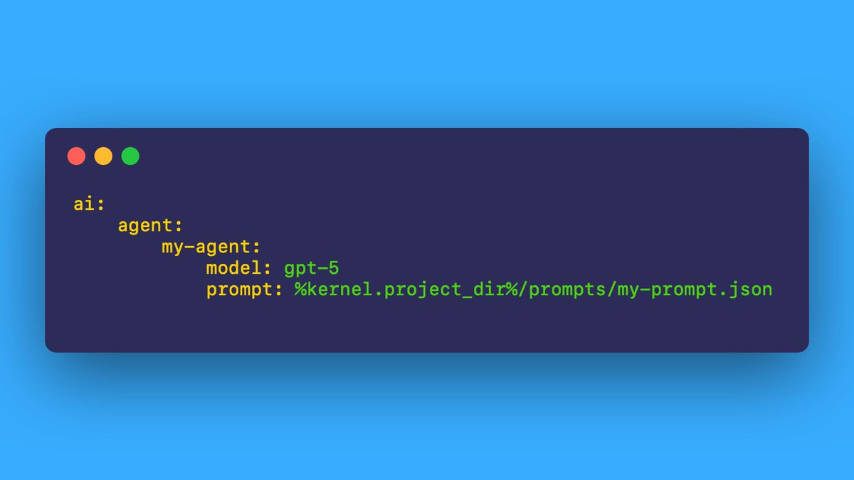 OskarStark's tweet image. 🚀 I just built & merged prompt-as-file support in #Symfony AI — check out the PR:
👉 github.com/symfony/ai/pul…
Now you can store your agent’s prompt definitions in files (e.g. .txt, .json, YAML etc.) — keeps your config cleaner and prompts versioned.
Would love your feedback! 💬