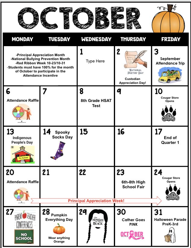 Check out our calendar of events